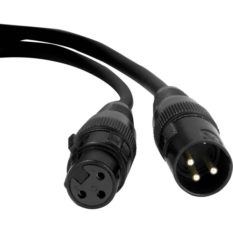 25' DMX CABLE 3-PIN XLR – Acey Decy Lighting