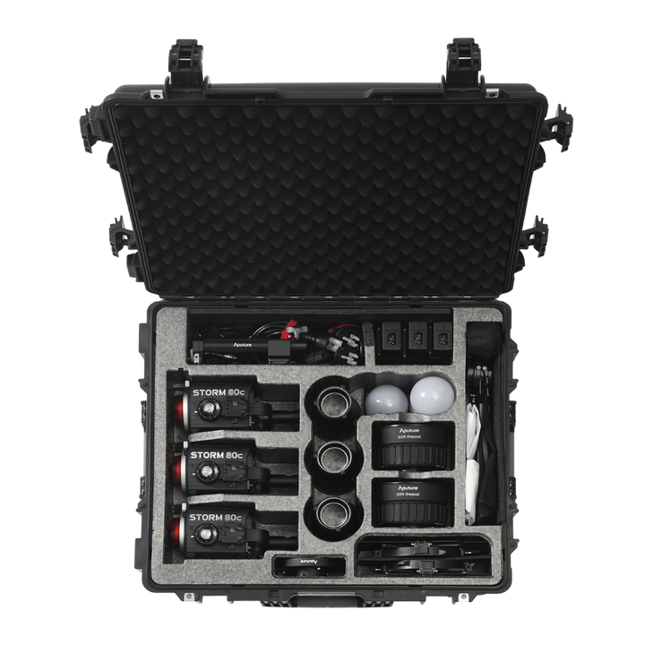 APUTURE STORM 80C 3-LIGHT KIT COMPLETE
