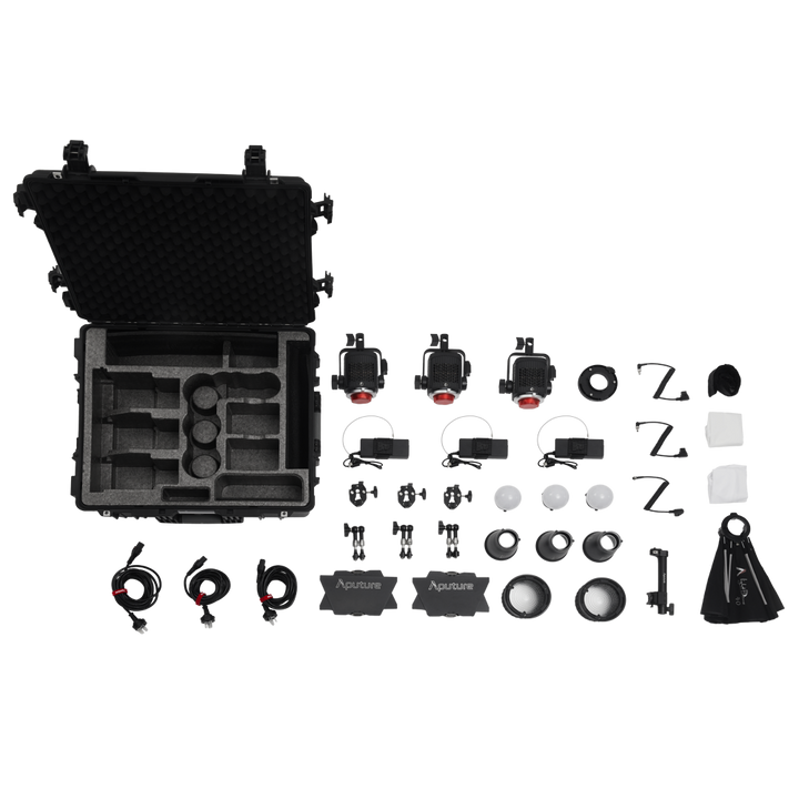 APUTURE STORM 80C 3-LIGHT KIT COMPLETE