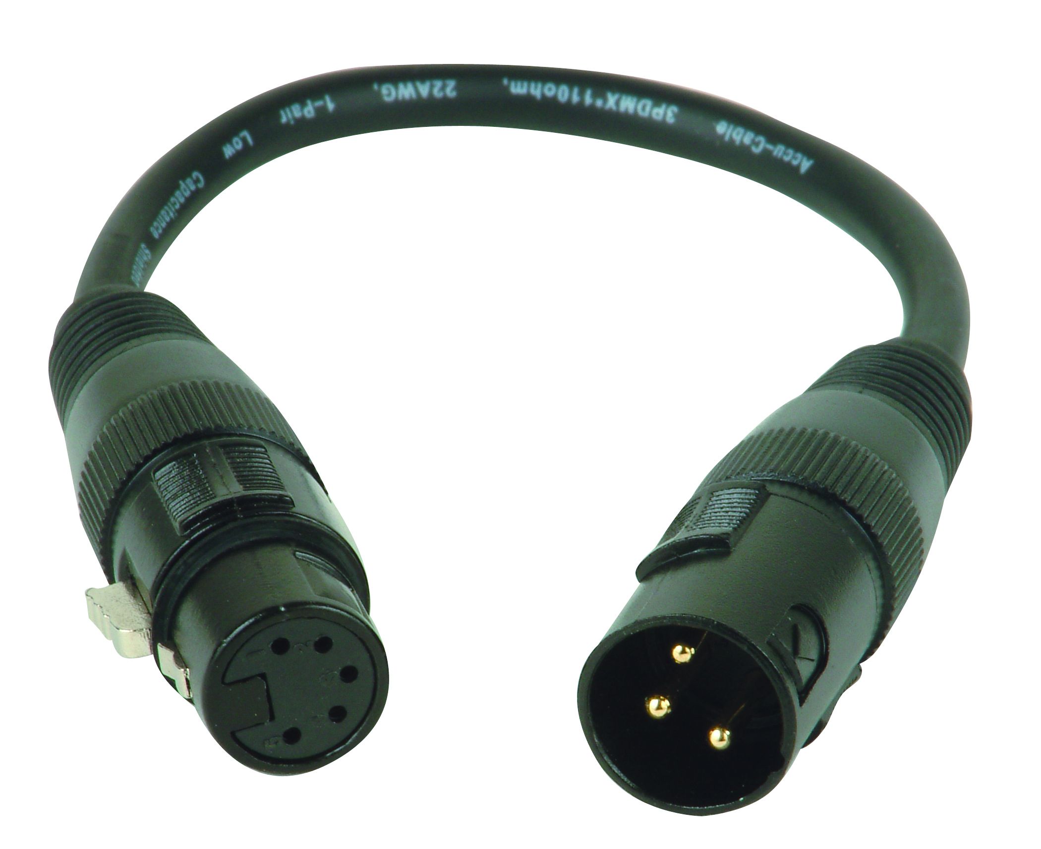 3-PIN (M) TO 5-PIN (F) XLR ADAPT – Acey Decy Lighting