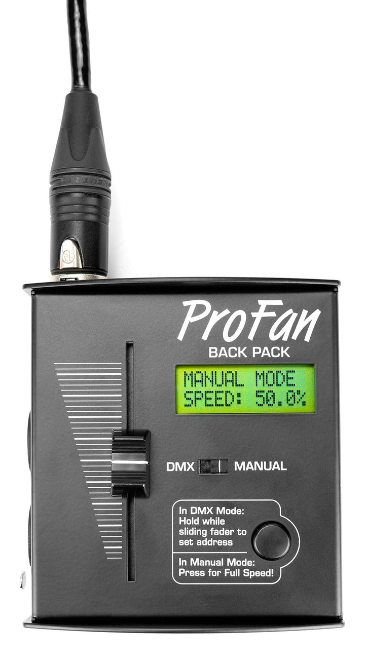 PROFAN W/VARIABLE SPEED W/DMX COMPLETE – Acey Decy Lighting